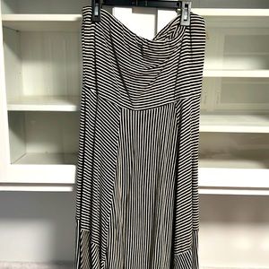 Maurice’s black/cream strapless dress
